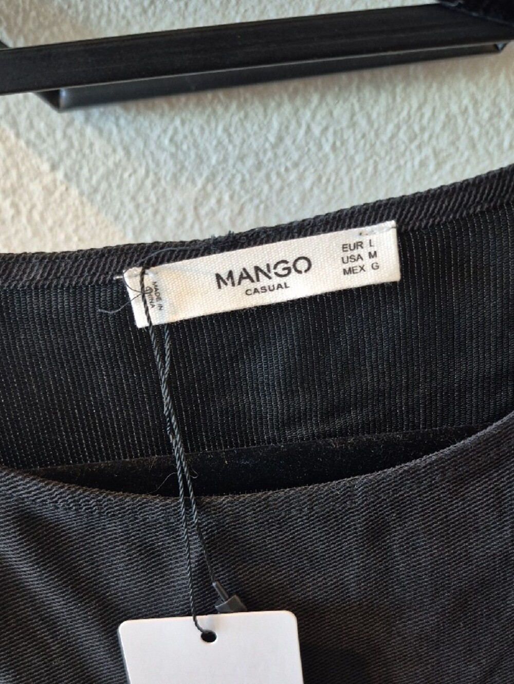 Mango Black Ribbed Tank Top - Picture 2 of 8
